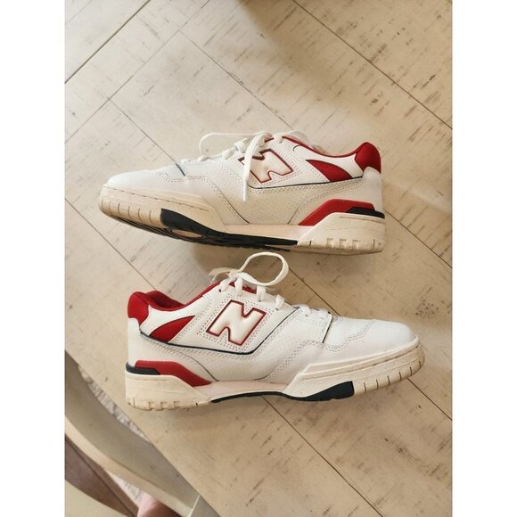 New Balance 550 Team Red Navy Mens Size 9.5 - Picture 3 of 9